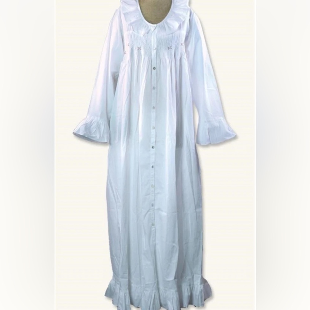 $120 VICTORIAN TRADING 100% COTTON NIGHTGOWN SIZE LARGE